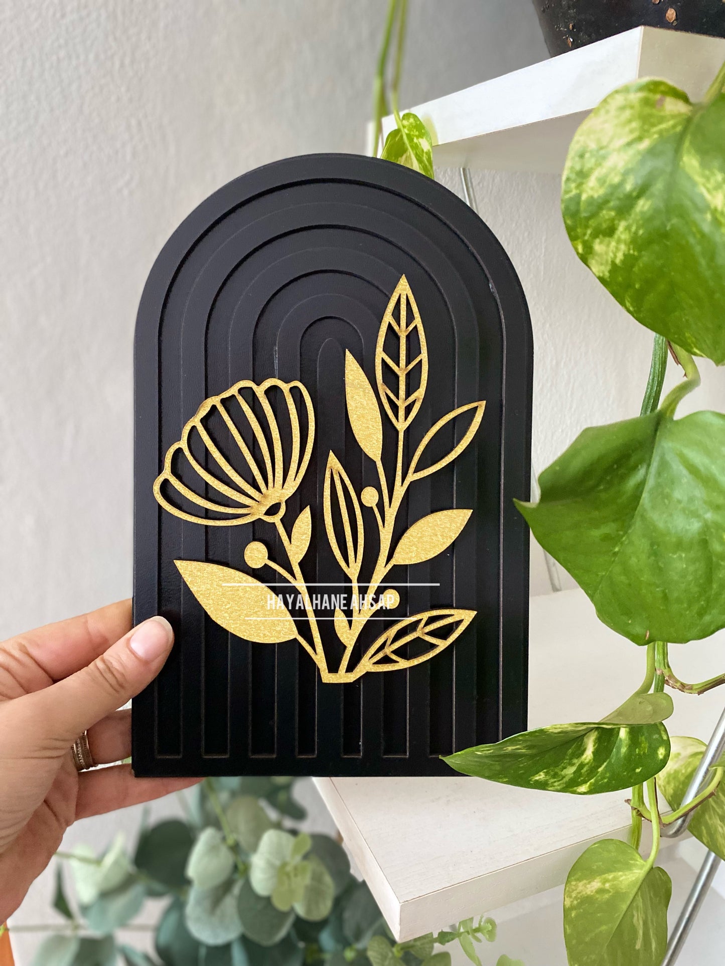 Flower Dekor Set / Gökkuşağı Ahşap Obje