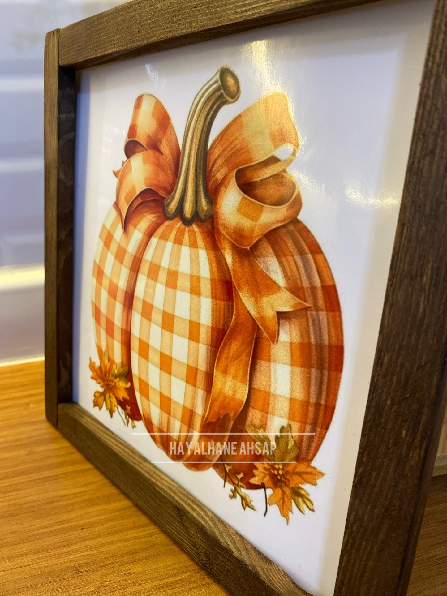 Kahve Köşesi Sonbahar Balkabağı Tablo