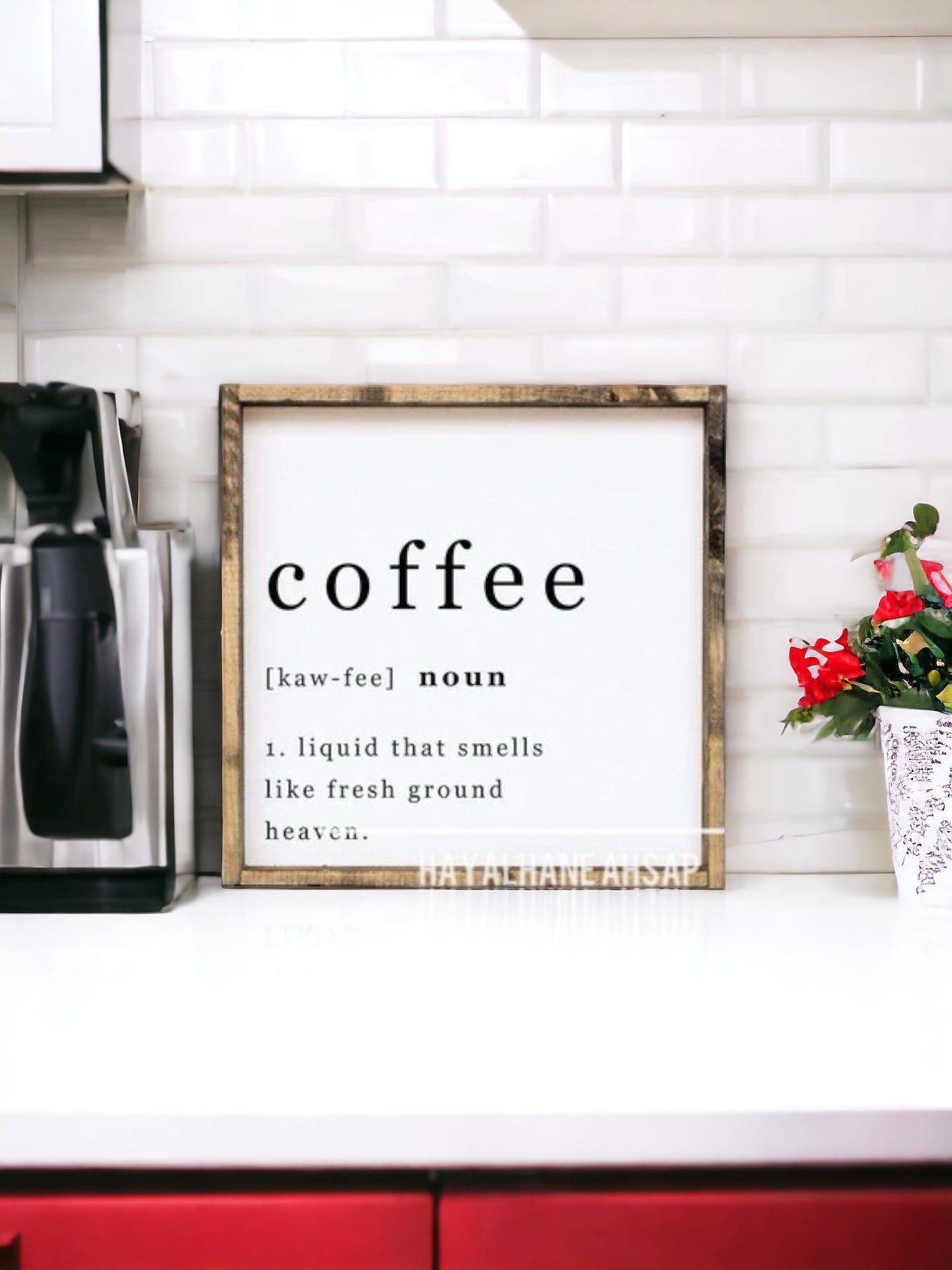 Kahve Tablo / Kahve Köşesi Tablo / Coffee Tablo / Mutfak Tablo