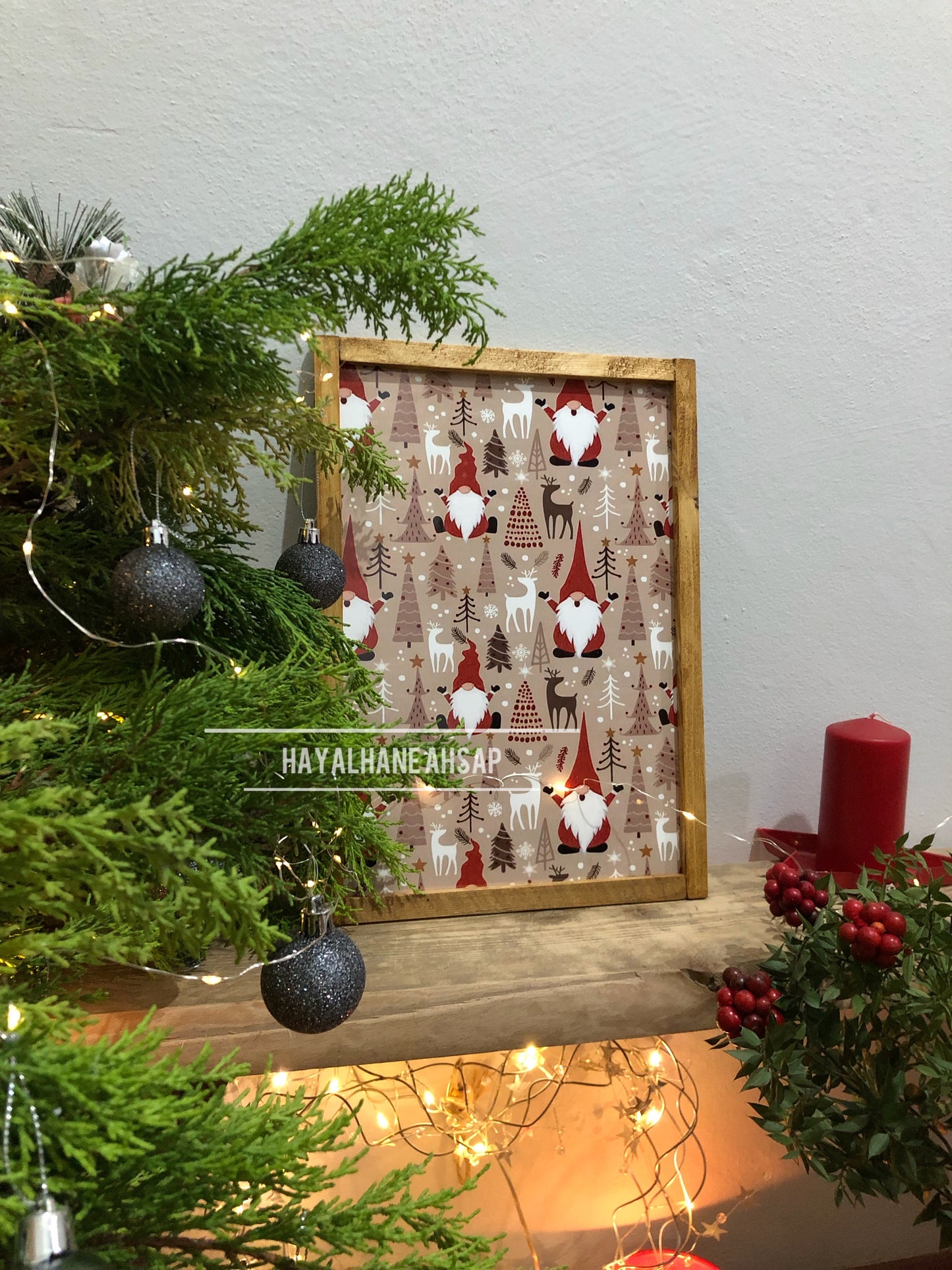 Yılbaşı Cüce Desen Tablo