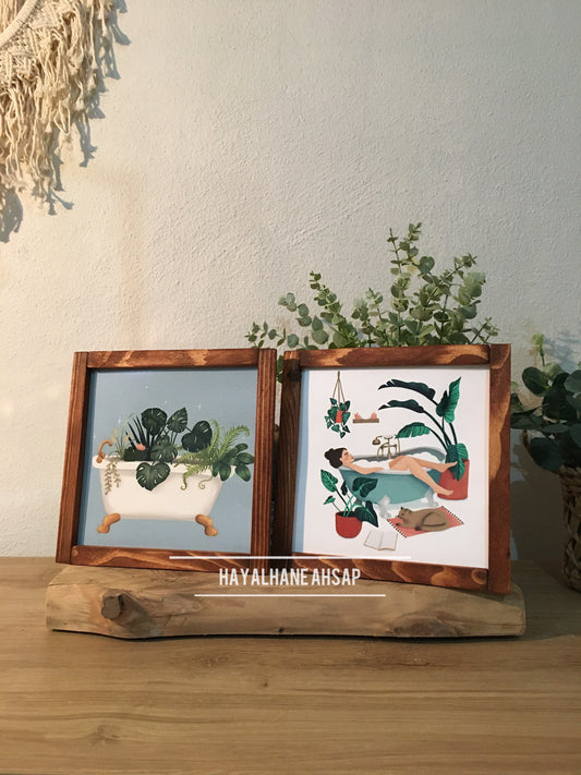 Banyo Dekor / Banyo Tablo Seti