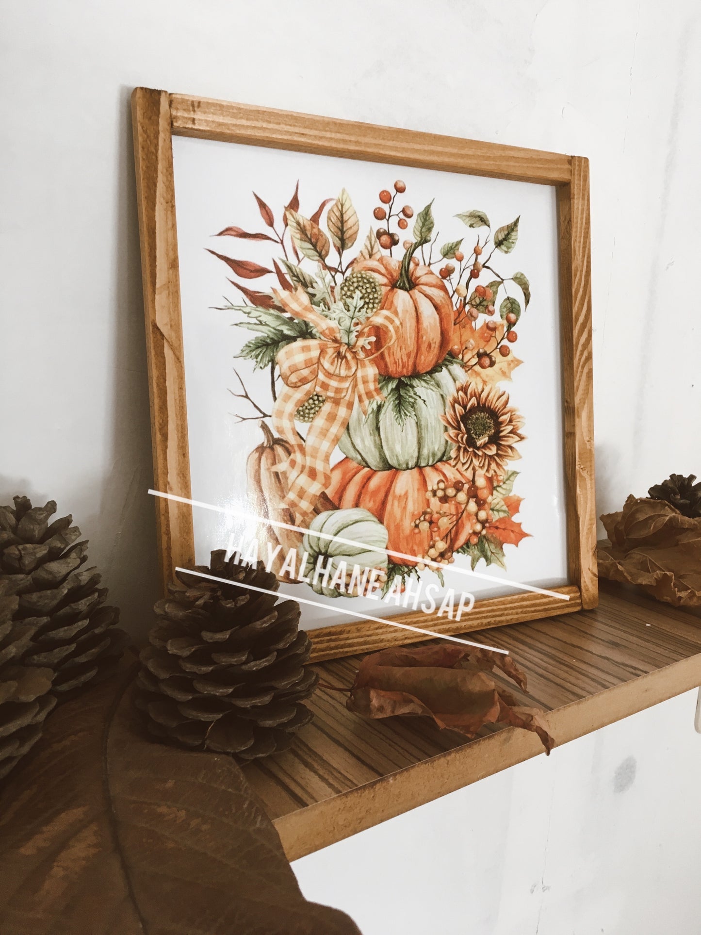 Ahşap Dekoratif Sonbahar Tablo / Adet