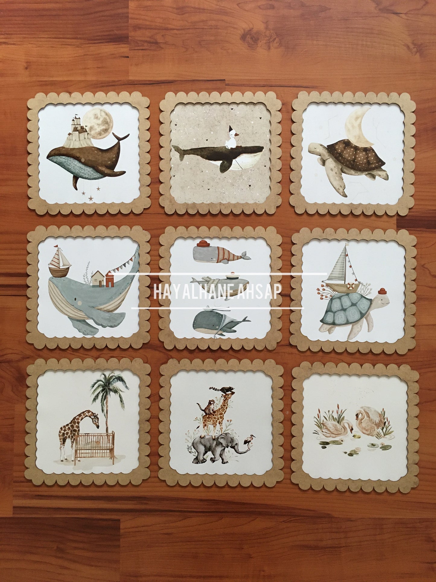 Çocuk Odası Dekoratif Sevimli Tablo Seti