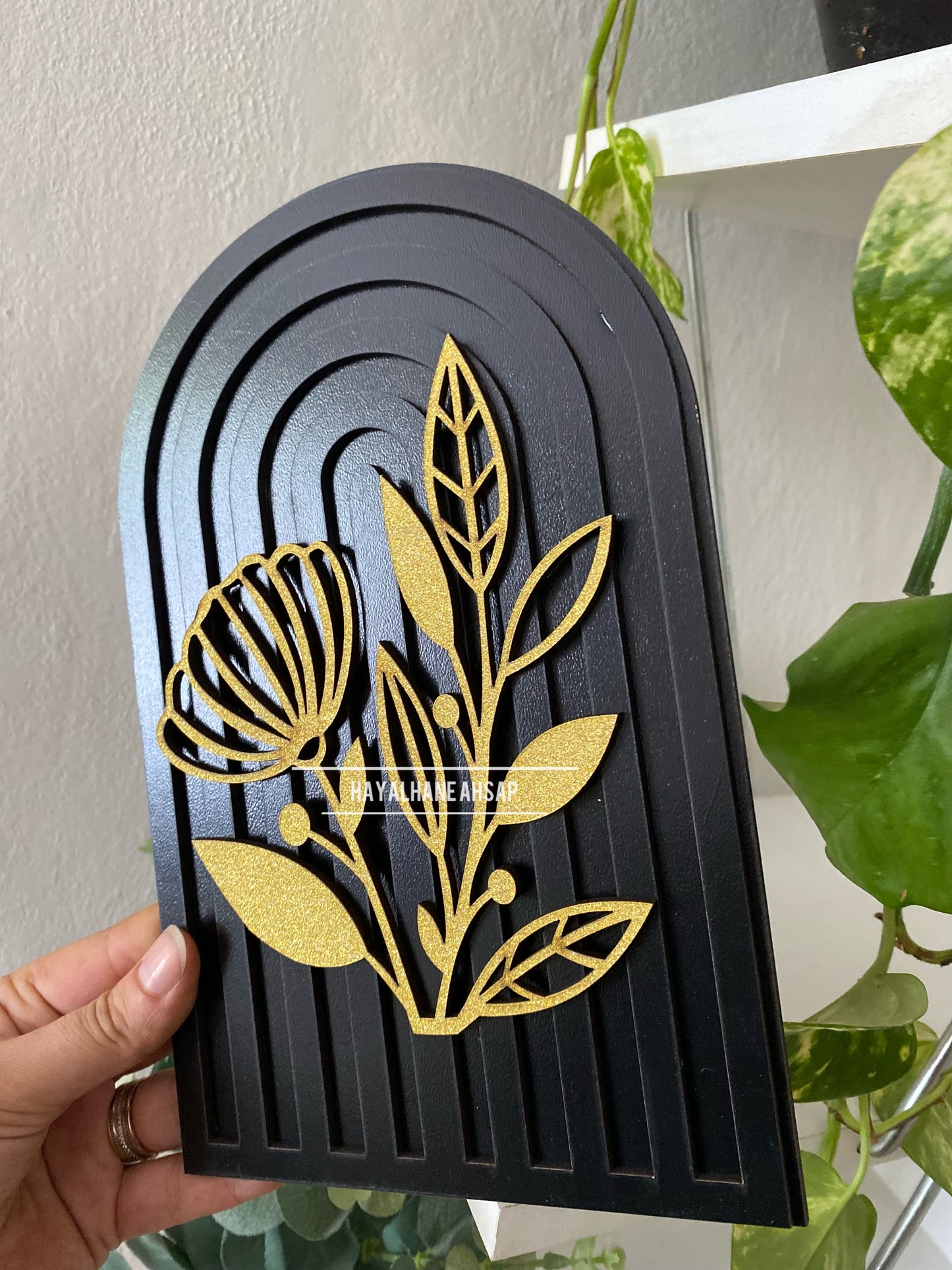 Flower Dekor / Gökkuşağı Ahşap Obje