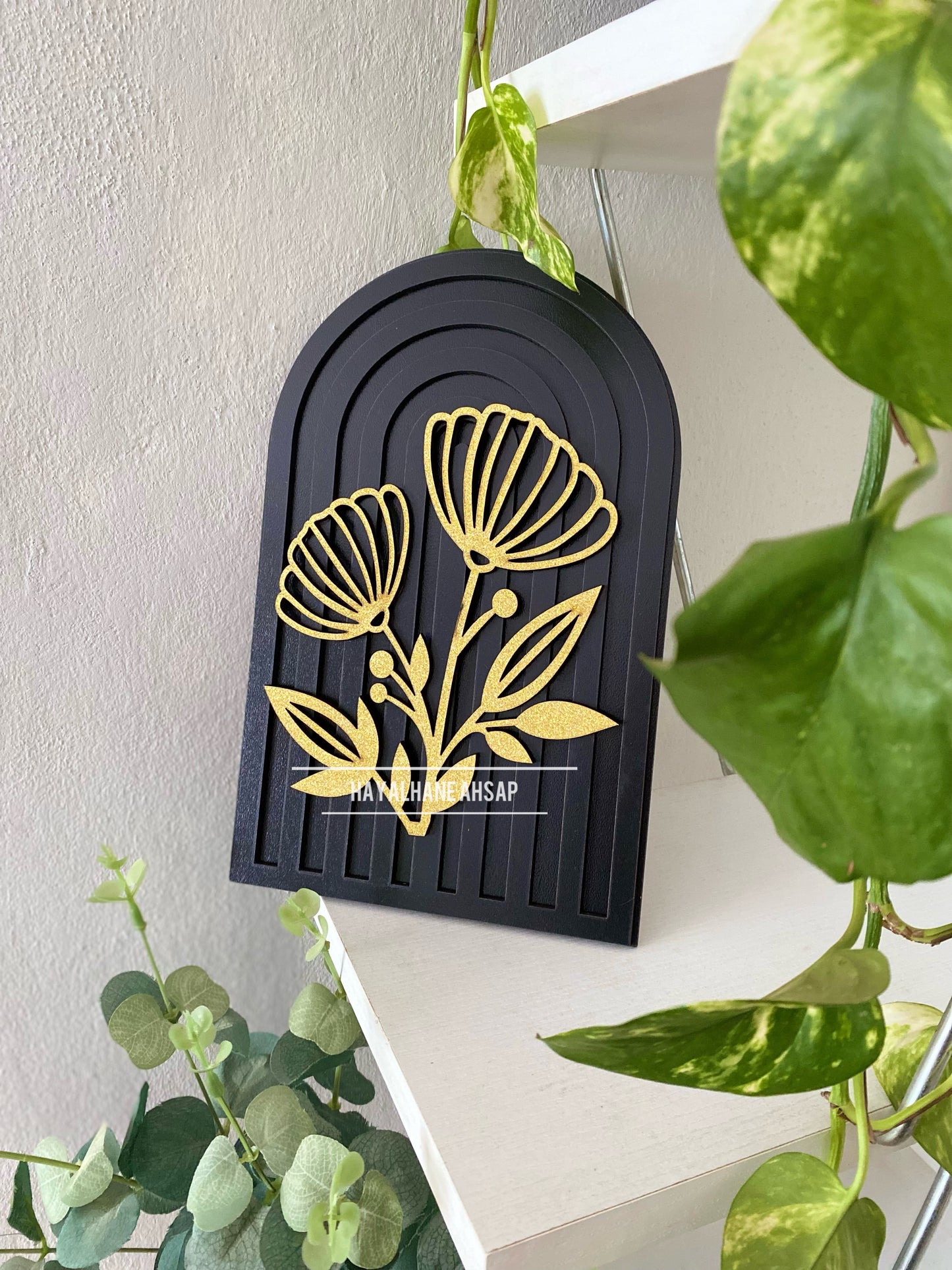 Flower Dekor / Gökkuşağı Ahşap Obje