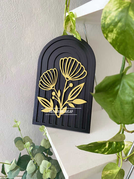 Flower Dekor / Gökkuşağı Ahşap Obje