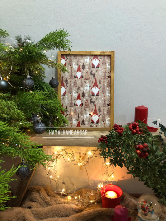 Yılbaşı Cüce Desen Tablo