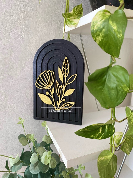 Flower Dekor / Gökkuşağı Ahşap Obje