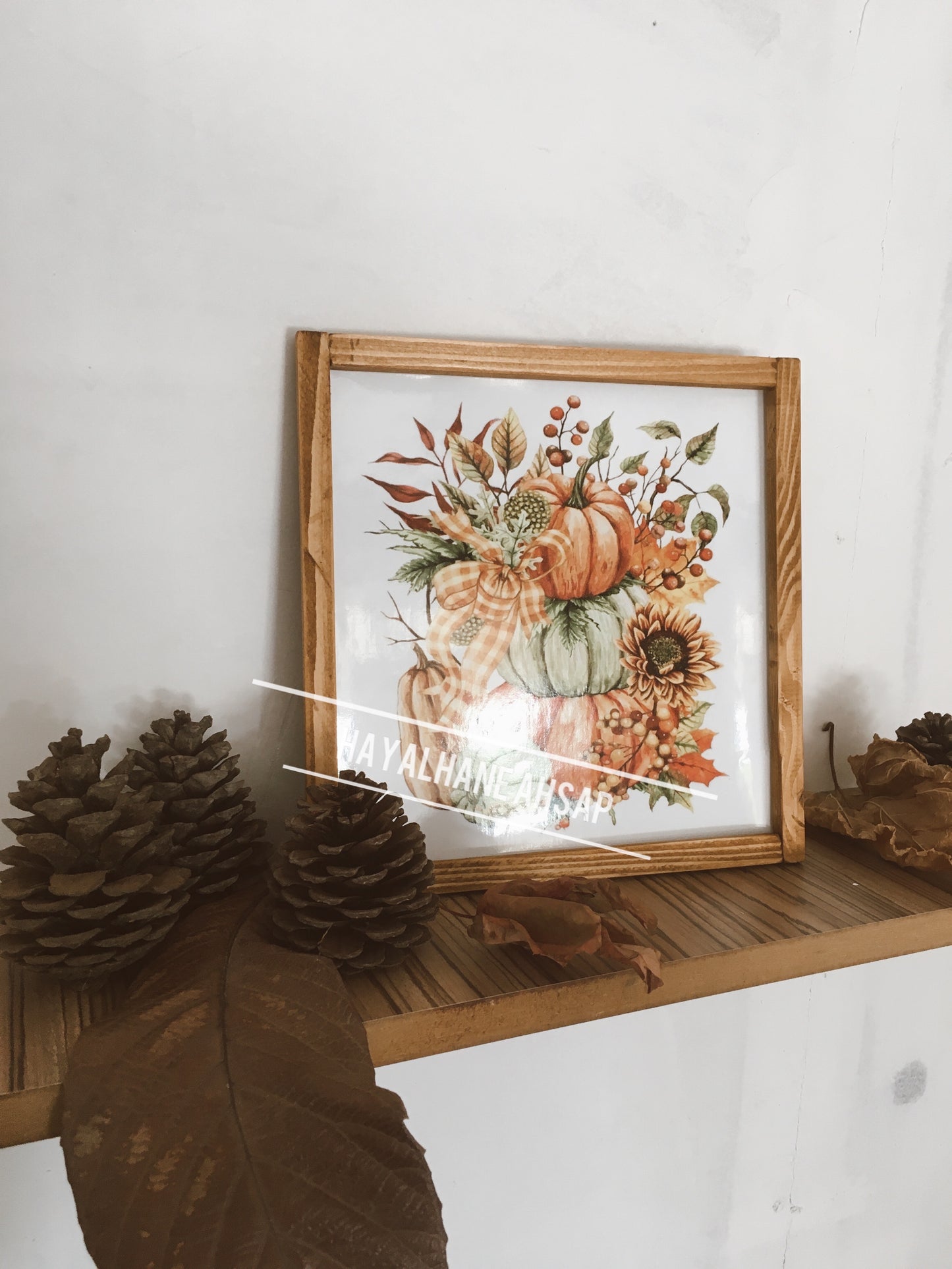 Ahşap Dekoratif Sonbahar Tablo / Adet