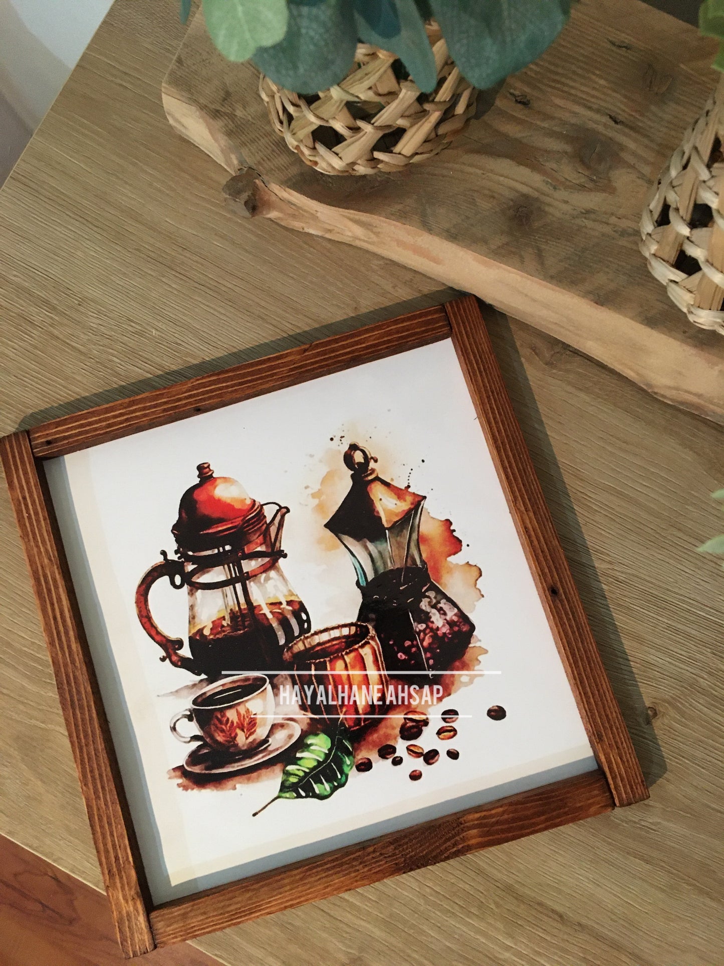 Kahve Temalı Tablo / Kahve Köşesi Tablo