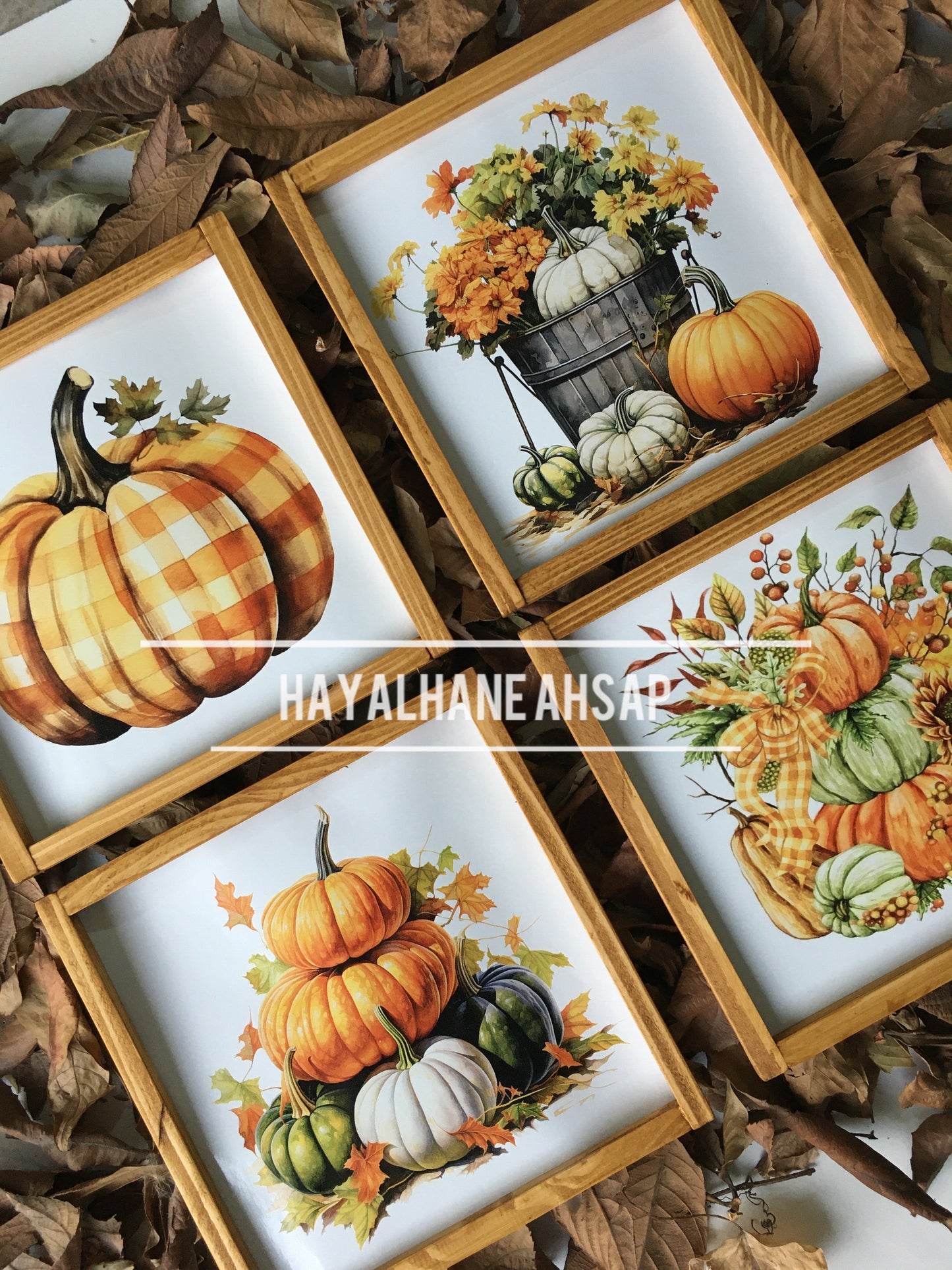 Ahşap Dekoratif Sonbahar Tablo / Adet