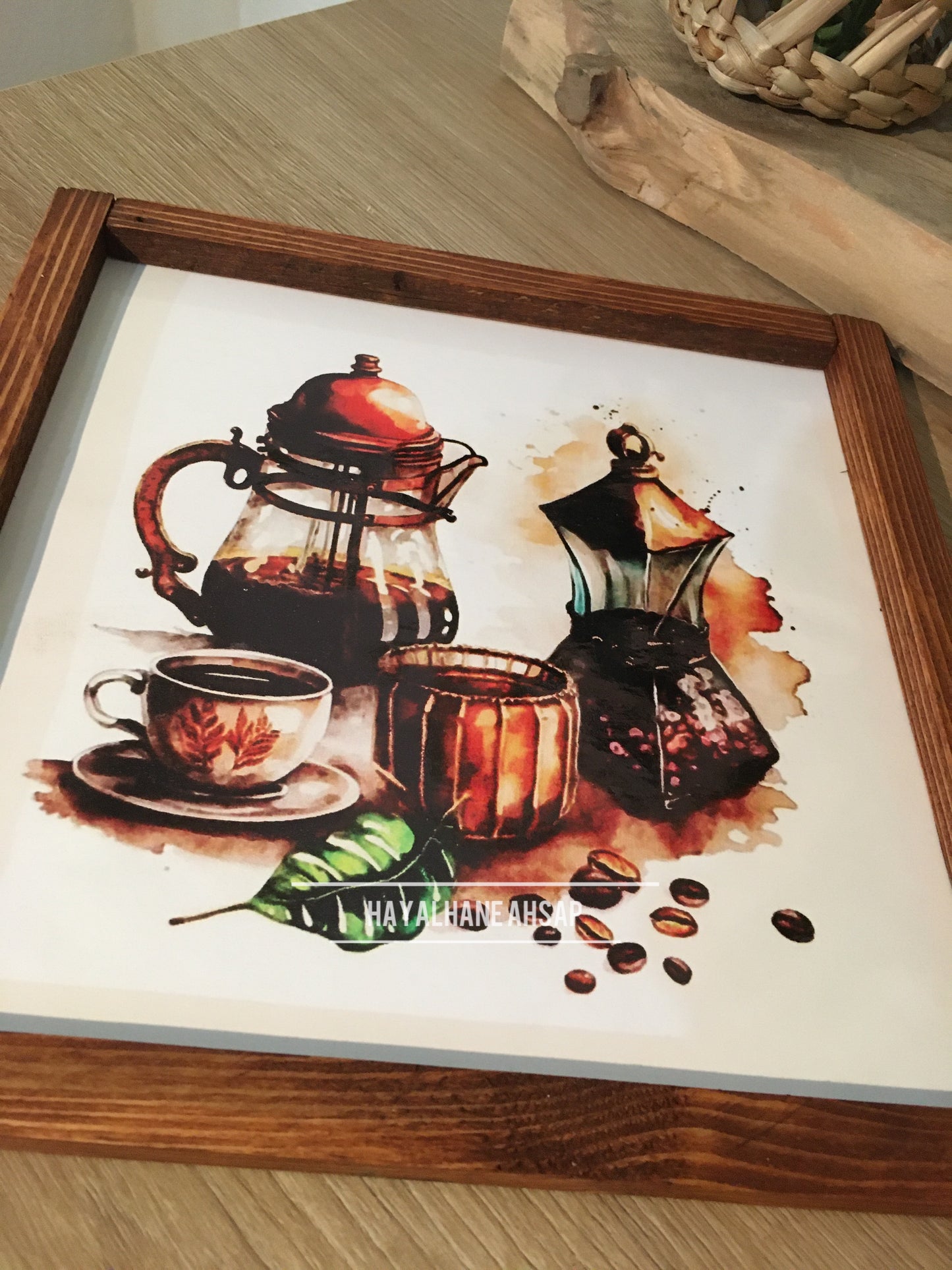 Kahve Temalı Tablo / Kahve Köşesi Tablo
