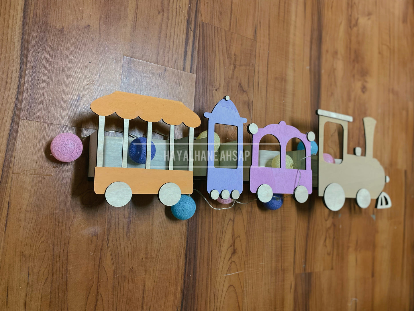 Tren Kitaplık / Ahşap Tren Kitaplık Raf