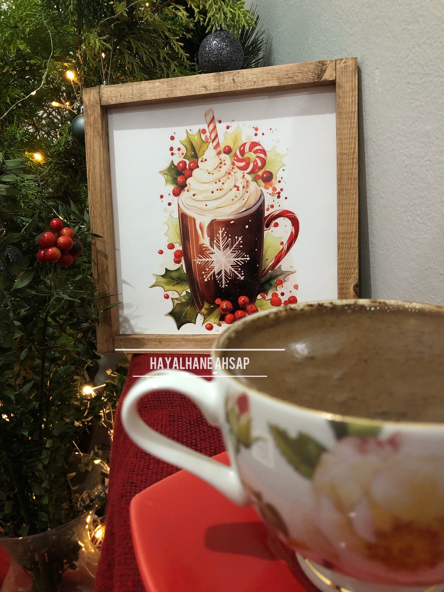 Kırmızı Fincanlı Tablo