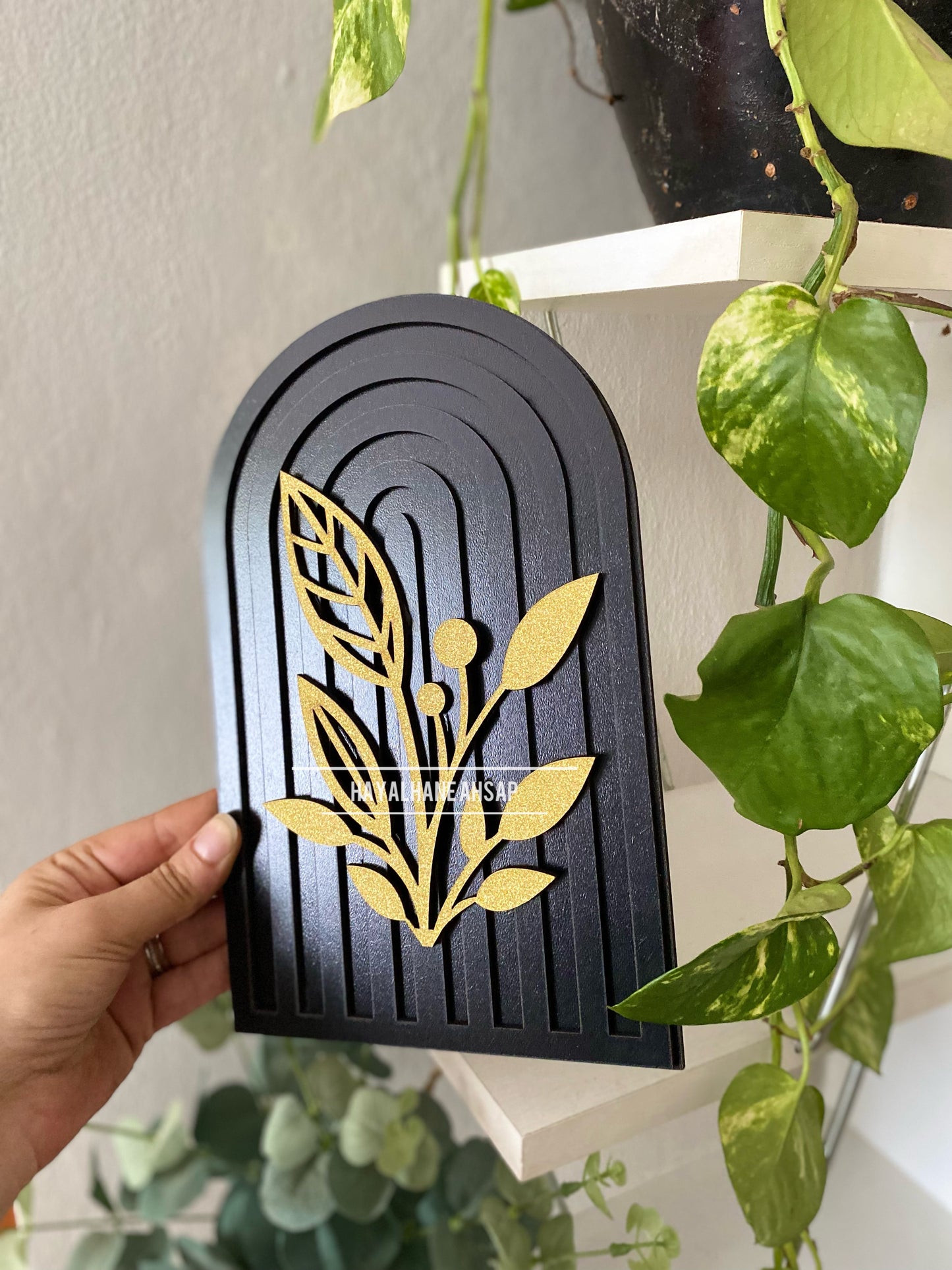 Flower Dekor / Gökkuşağı Ahşap Obje