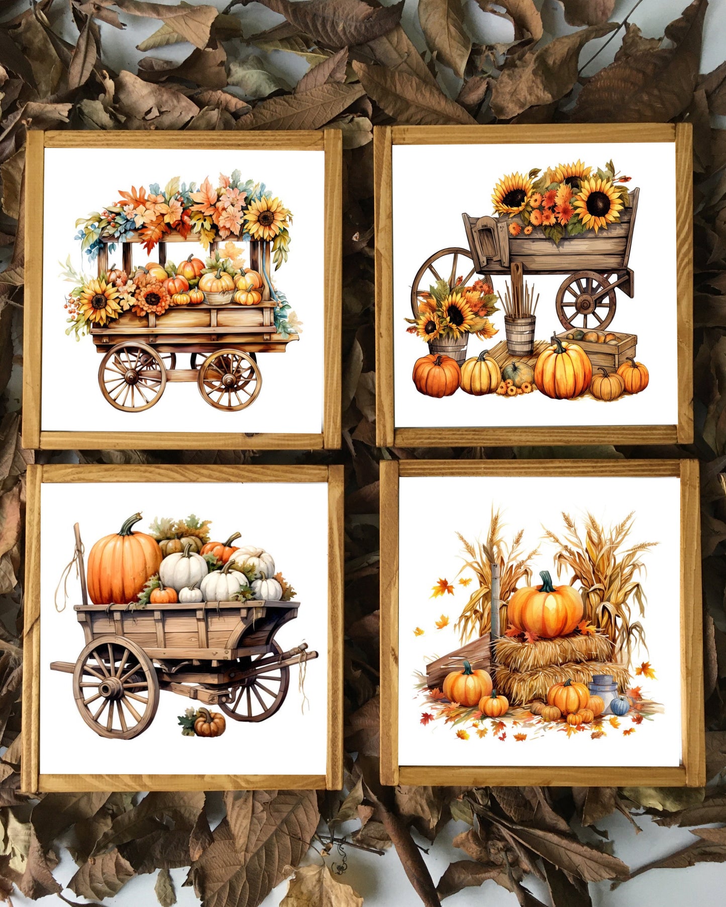 Ahşap Dekoratif Sonbahar Tablo / Adet