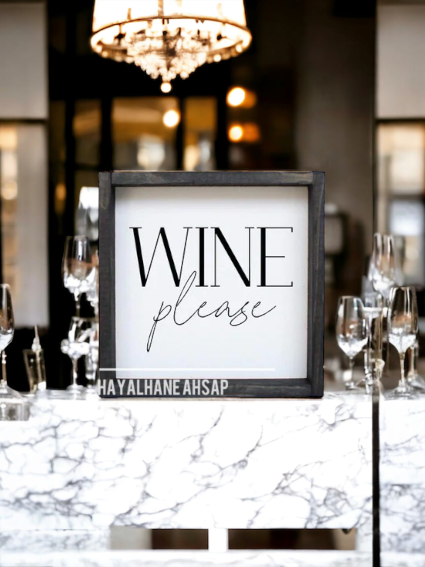 Wine Please Tablo / Kahve Köşesi Tablo / Wine Tablo / Mutfak Tablo