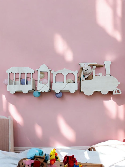 Tren Kitaplık / Ahşap Tren Kitaplık Raf