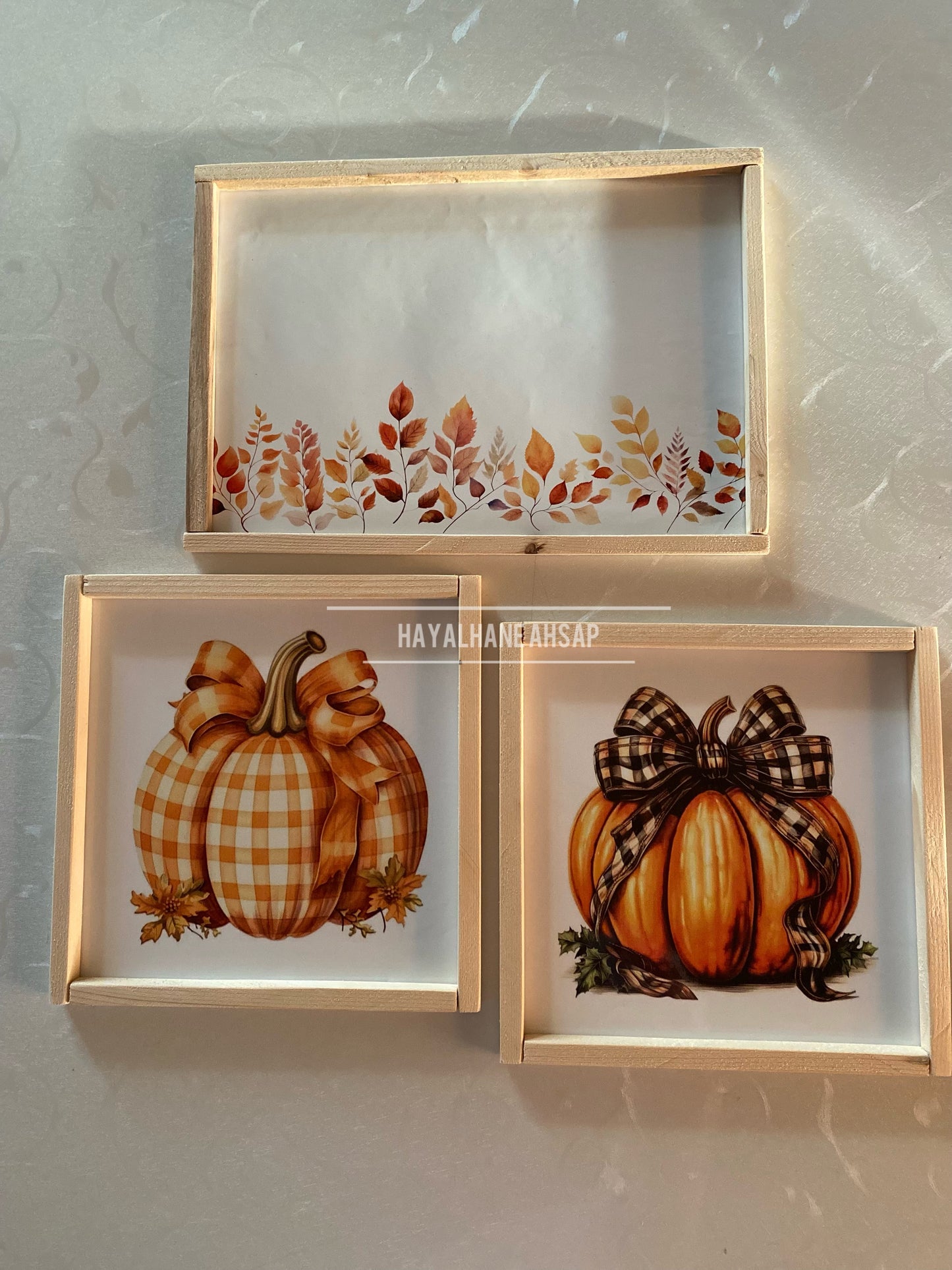 Sonbahar Kabak Tablo Seti