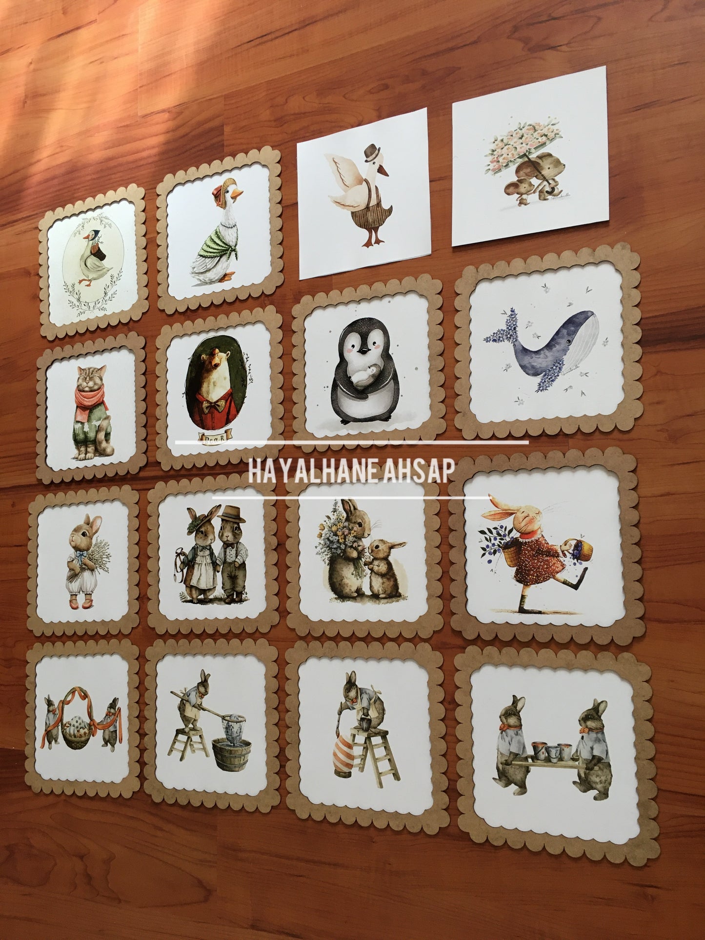 Çocuk Odası Dekoratif Sevimli Tablo Seti