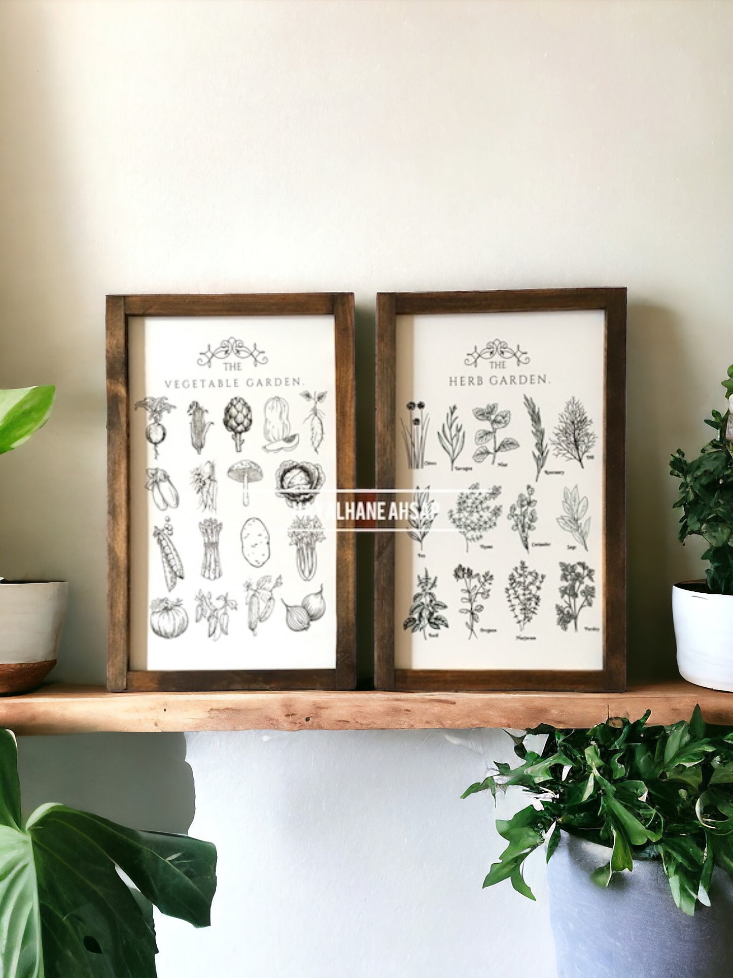 Vintage Botanik Mutfak Tablo Seti 2’li