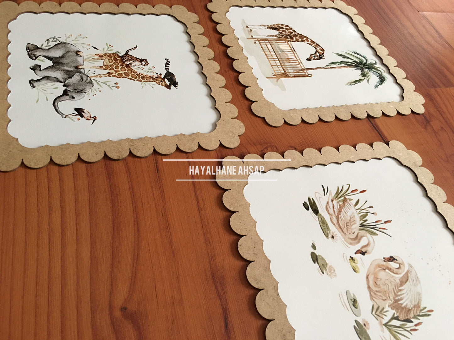 Çocuk Odası Dekoratif Sevimli Tablo Seti