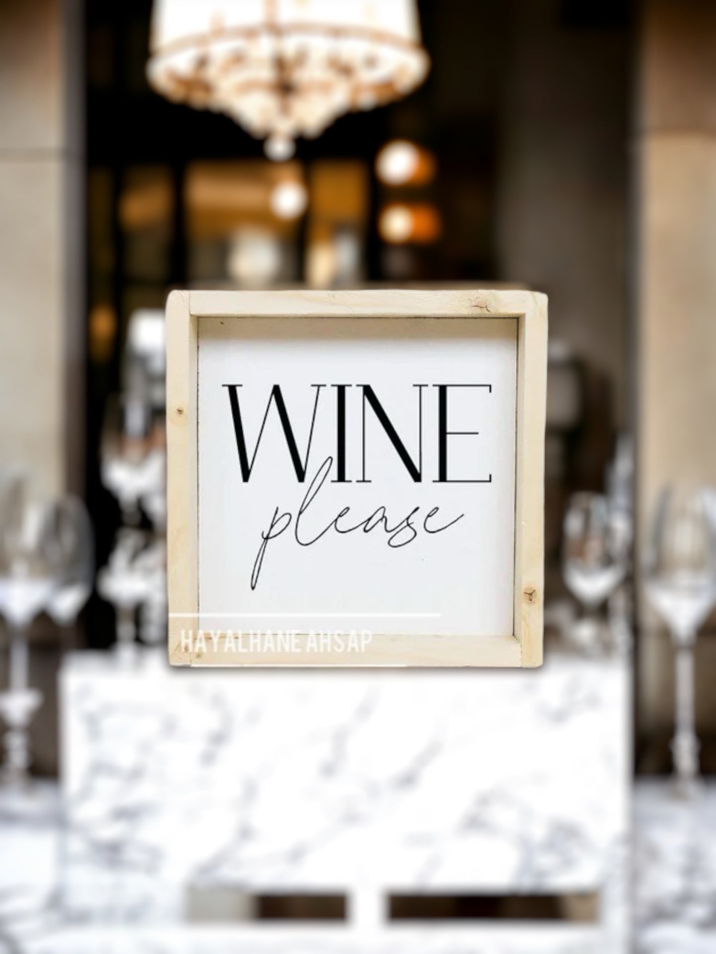 Wine Please Tablo / Kahve Köşesi Tablo / Wine Tablo / Mutfak Tablo