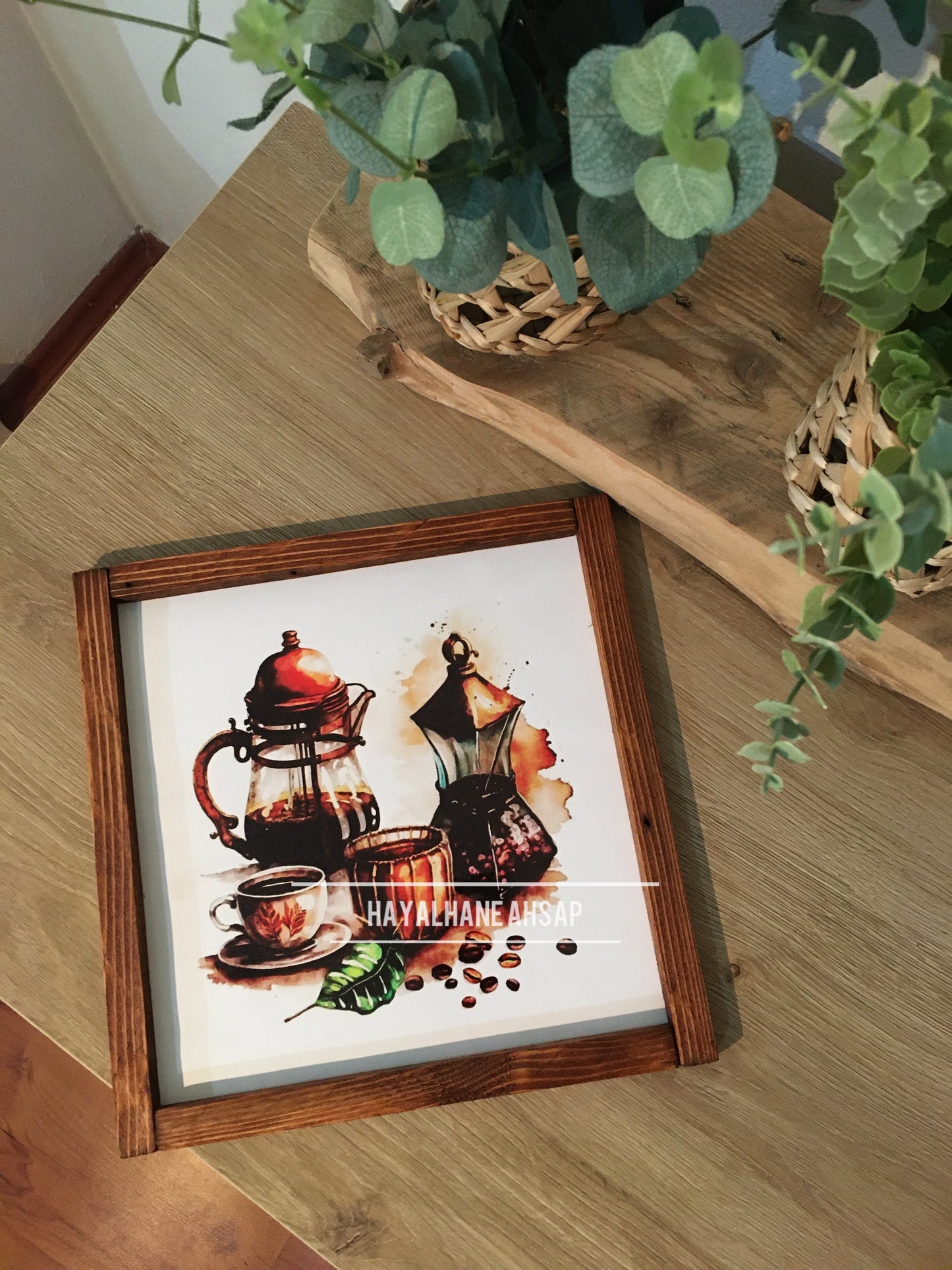 Kahve Temalı Tablo / Kahve Köşesi Tablo