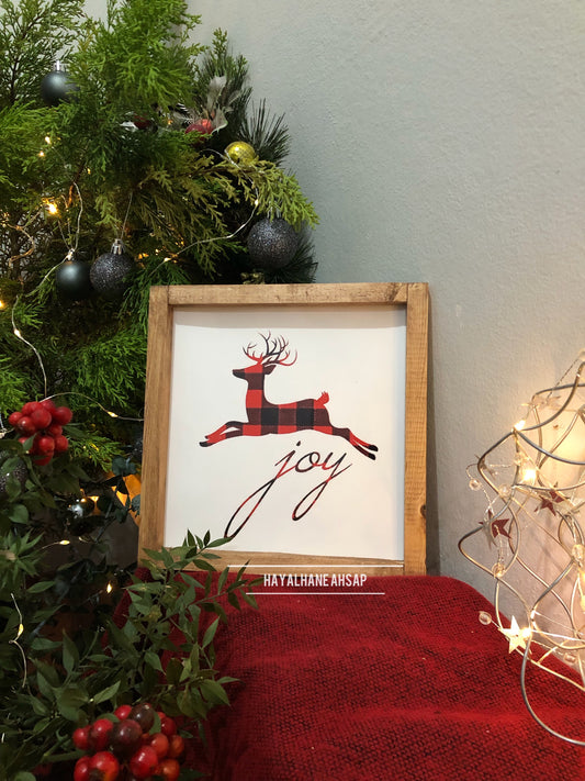 Yılbaşı Joy Geyik Tablo