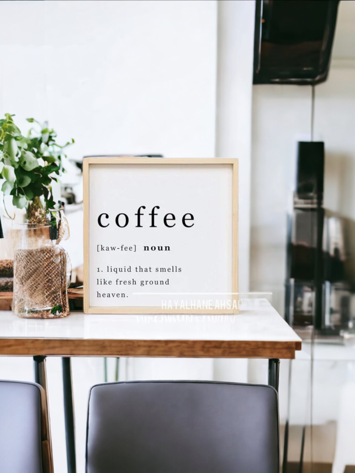 Kahve Tablo / Kahve Köşesi Tablo / Coffee Tablo / Mutfak Tablo