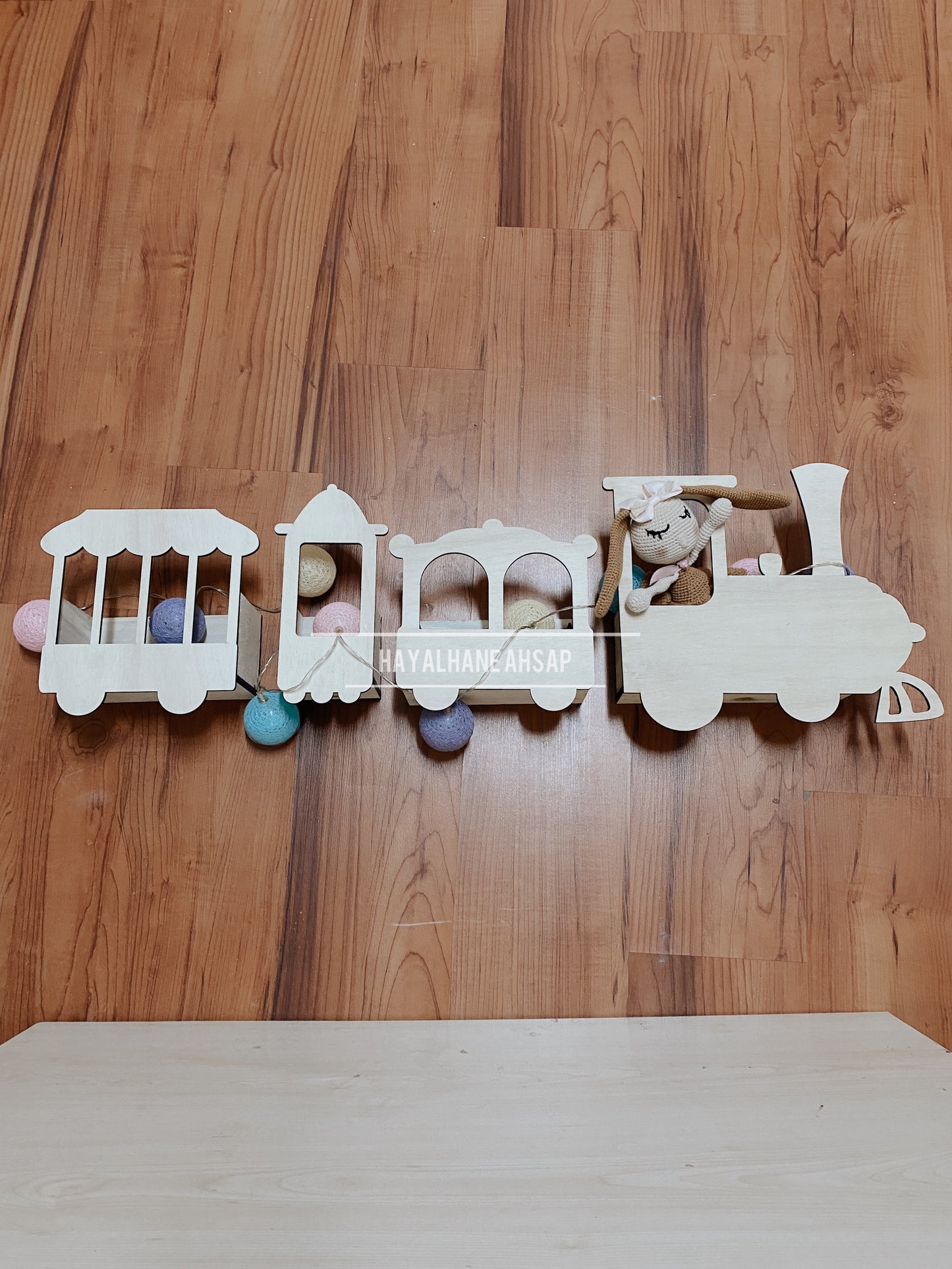 Tren Kitaplık / Ahşap Tren Kitaplık Raf