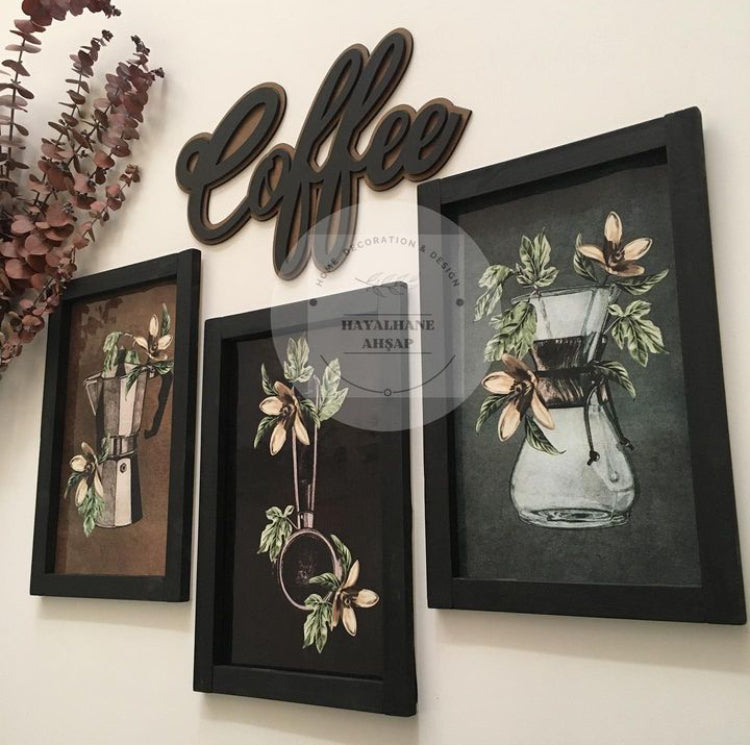 Kahve Köşesi Tablo Seti