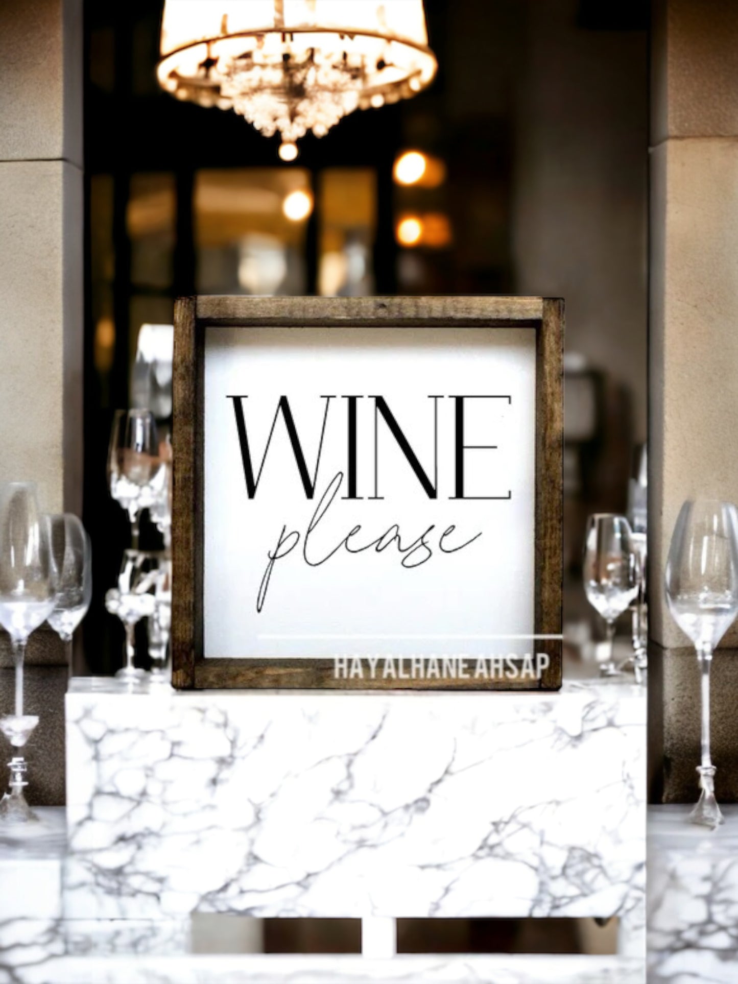 Wine Please Tablo / Kahve Köşesi Tablo / Wine Tablo / Mutfak Tablo