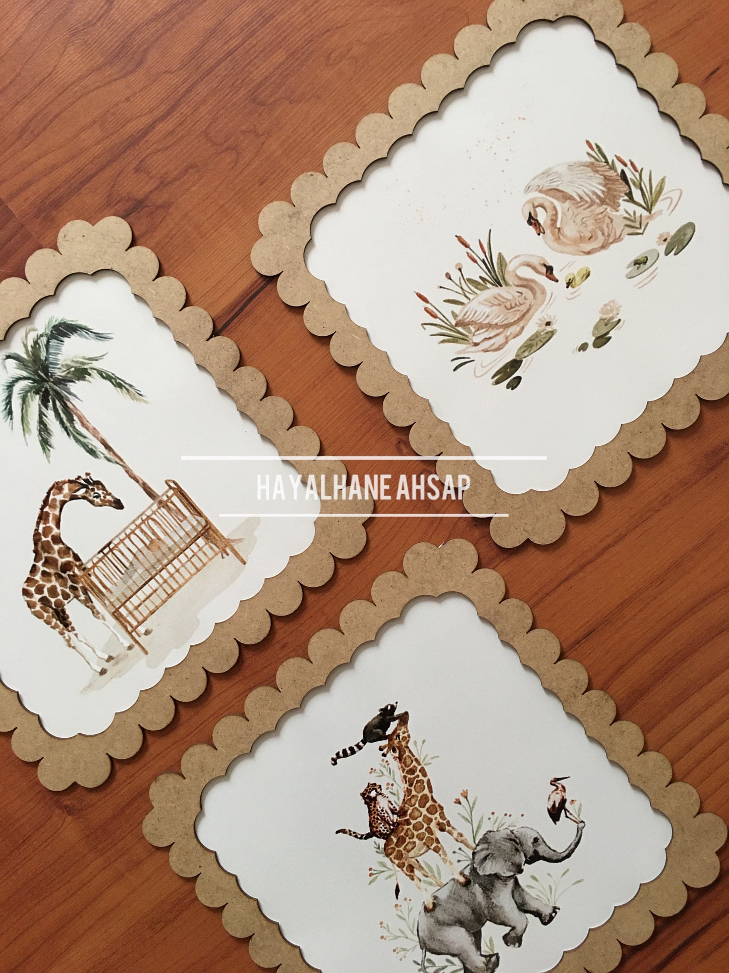 Çocuk Odası Dekoratif Sevimli Tablo Seti