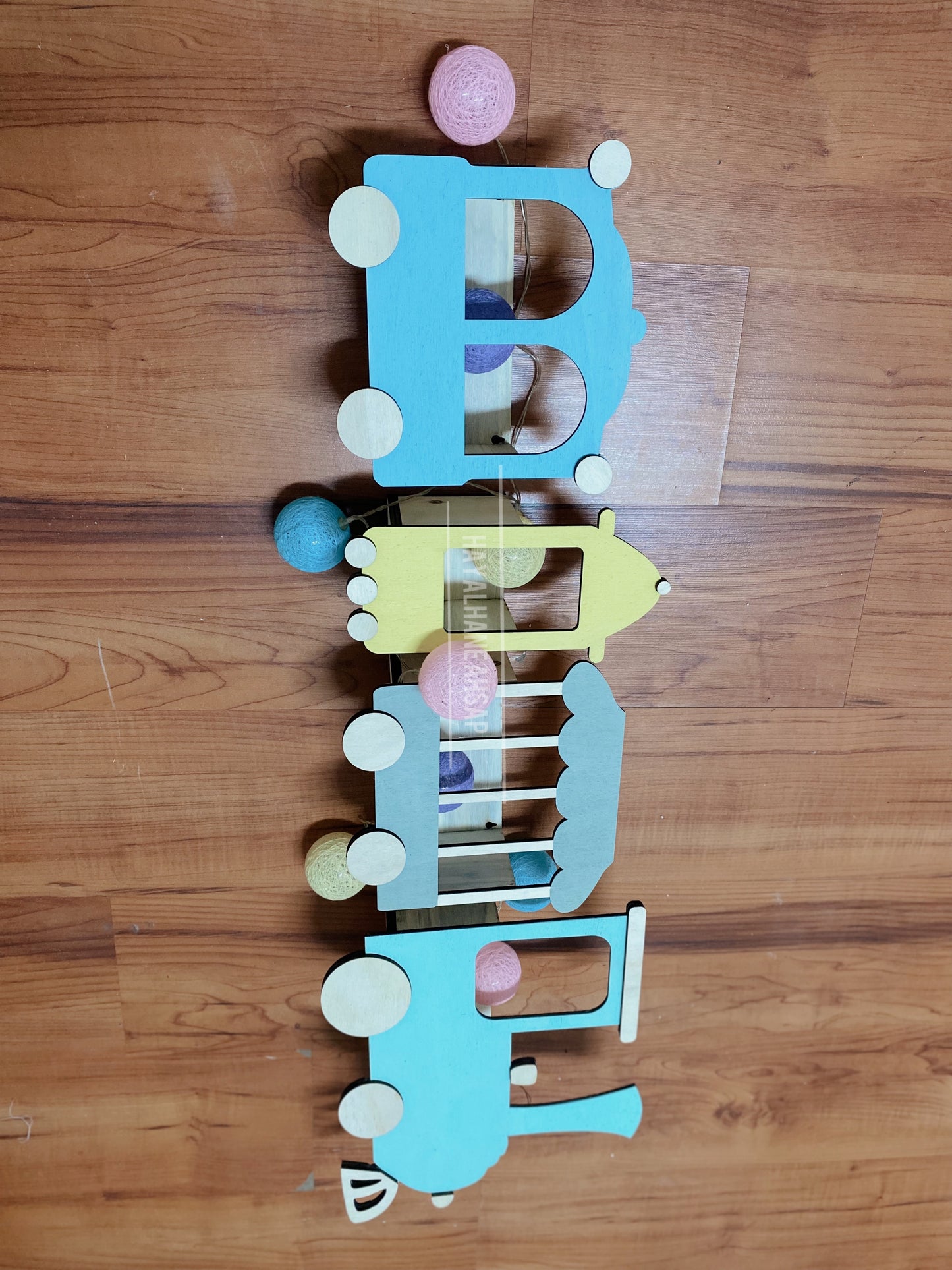 Tren Kitaplık / Ahşap Tren Kitaplık Raf