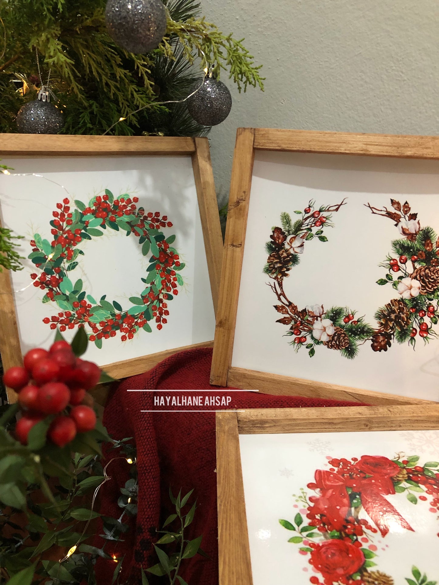 Çelenk Tablo Seti / Üçlü