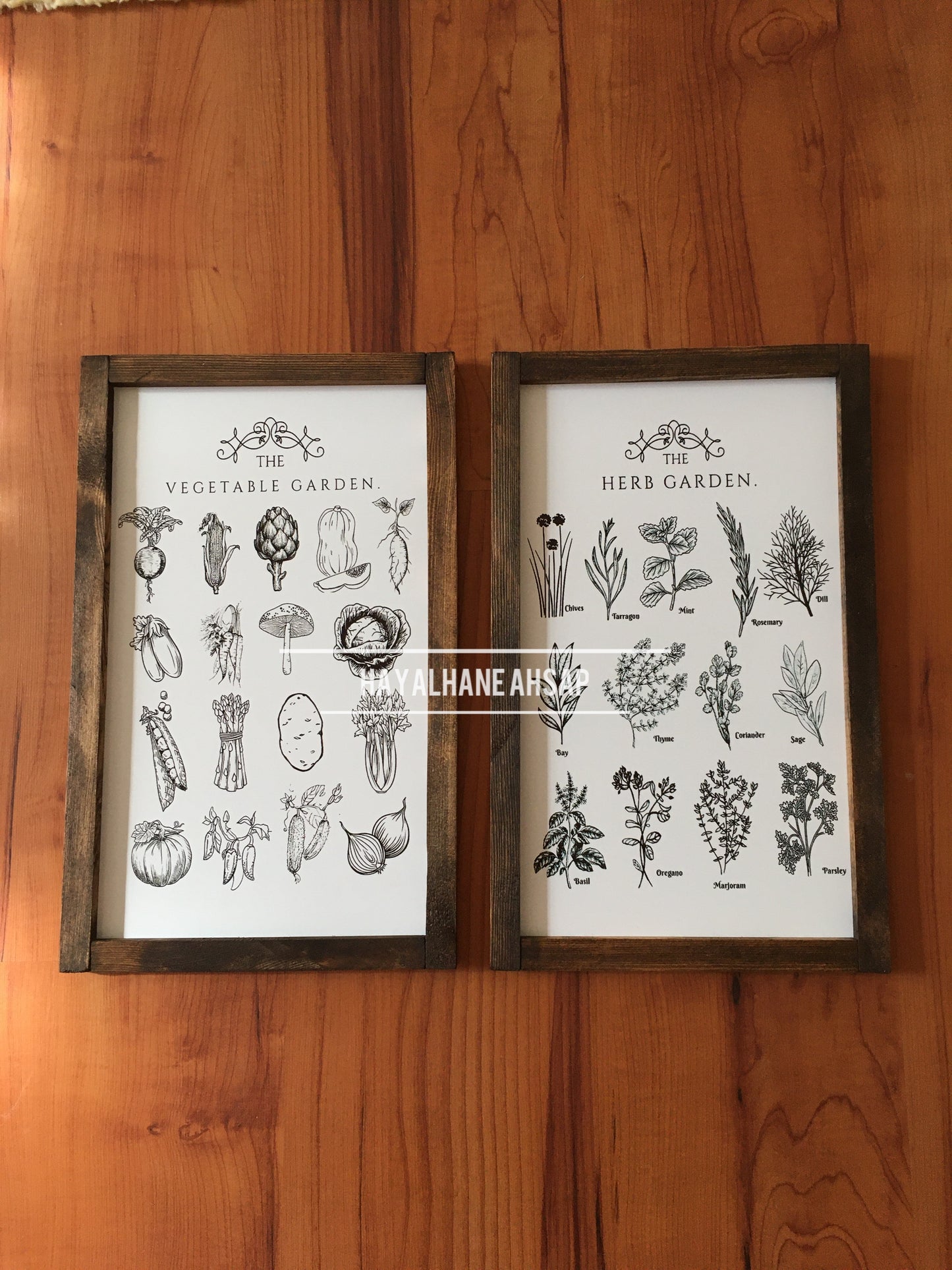 Vintage Botanik Mutfak Tablo Seti 2’li