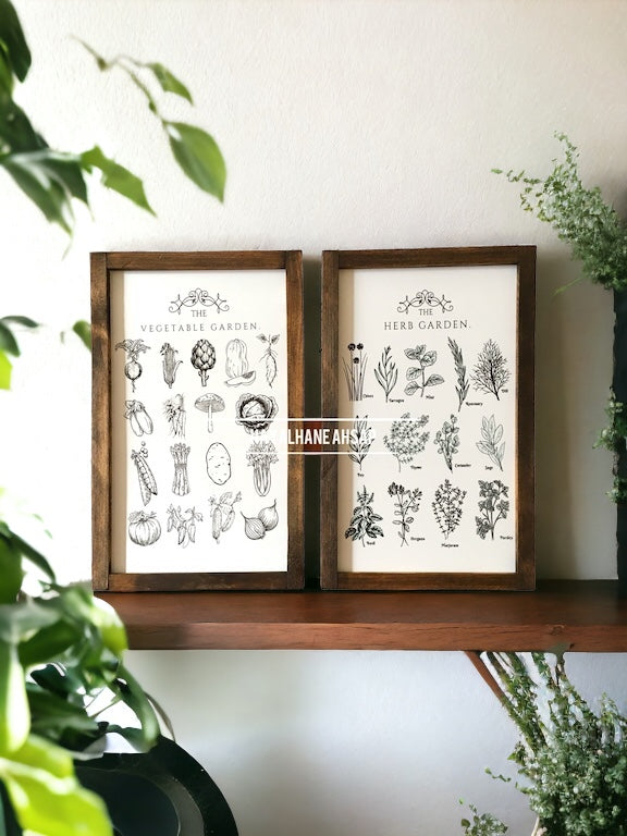 Vintage Botanik Mutfak Tablo Seti 2’li