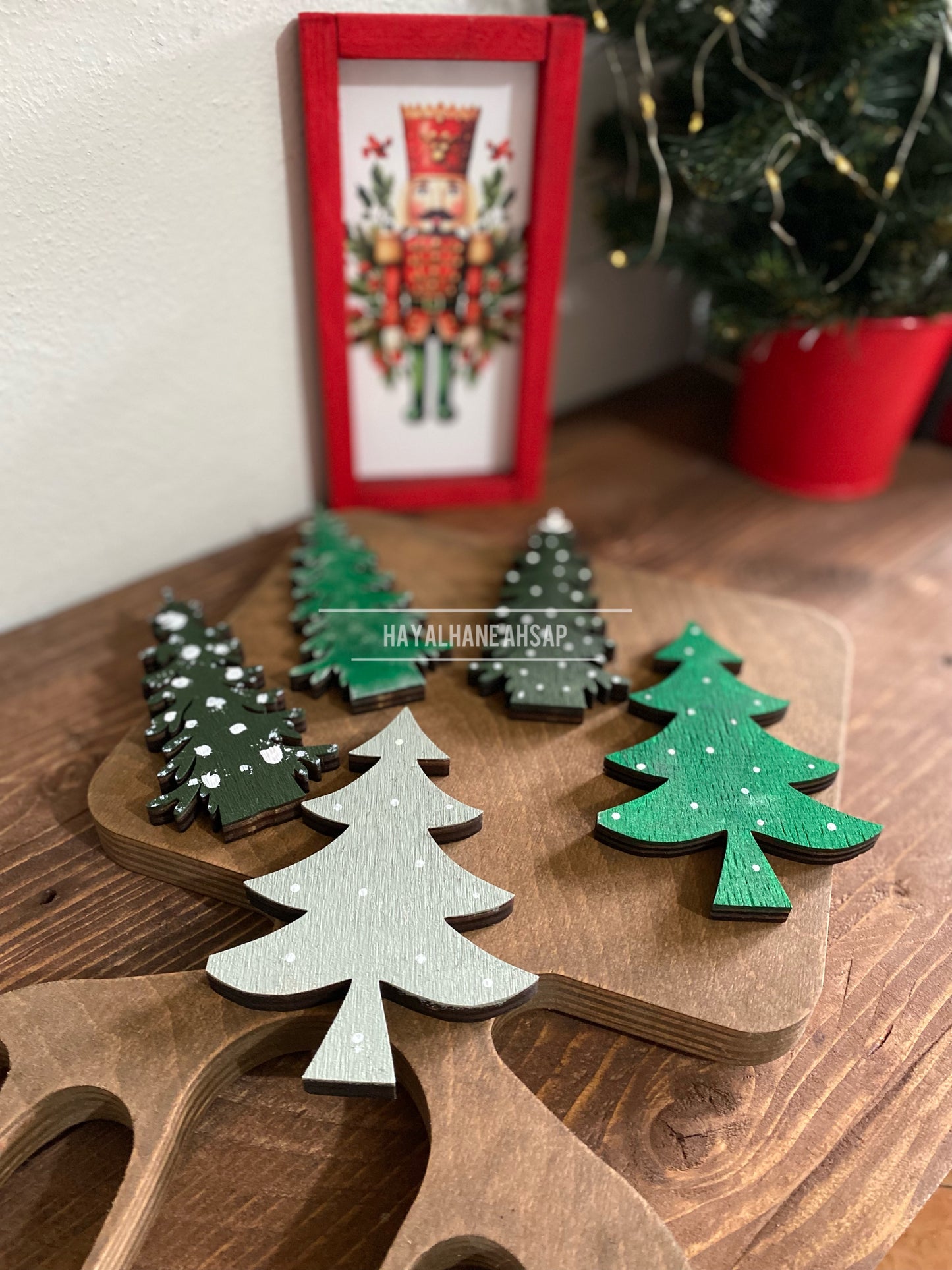 Dekoratif Ağaç Obje Seti