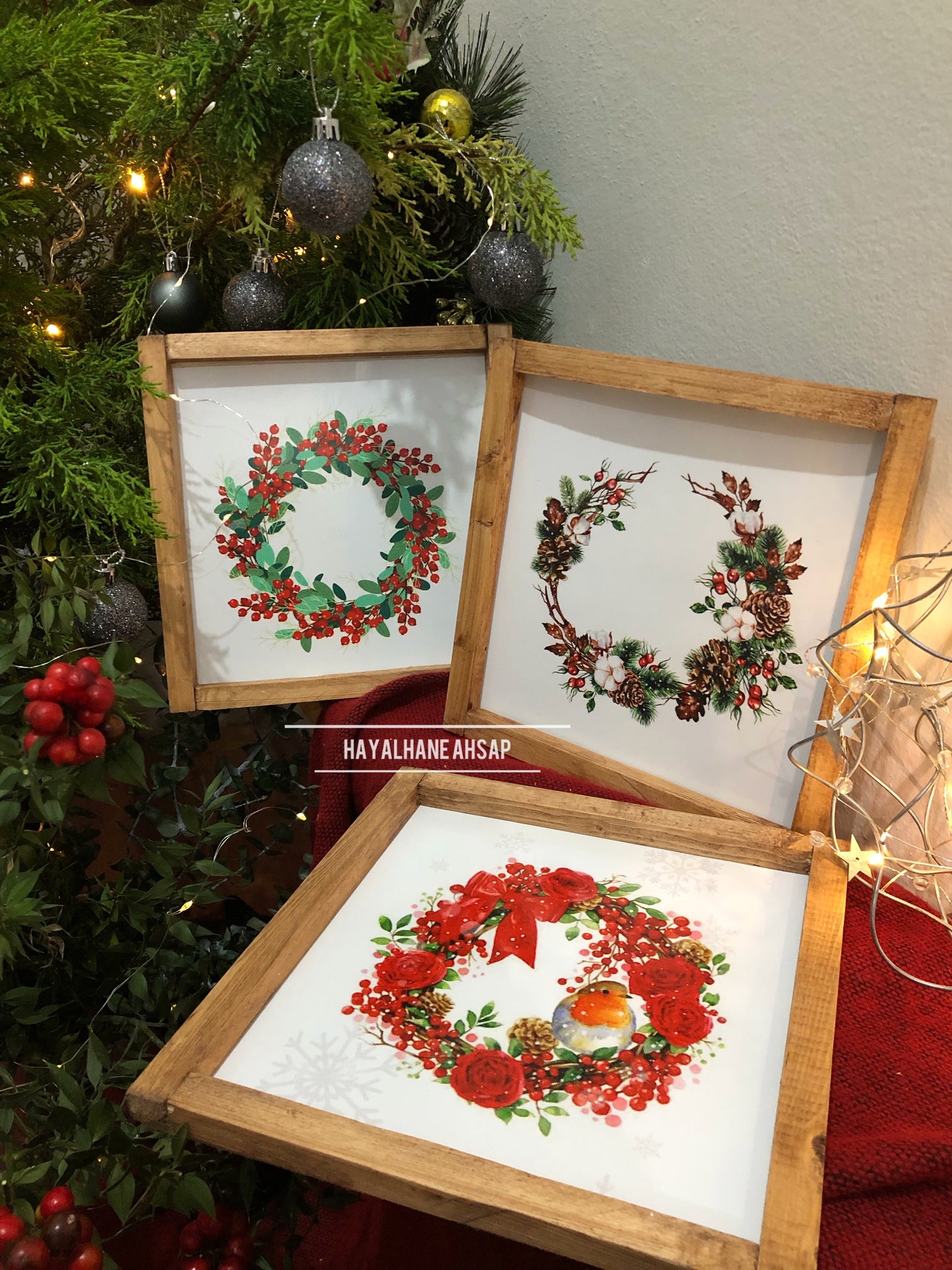 Çelenk Tablo Seti / Üçlü