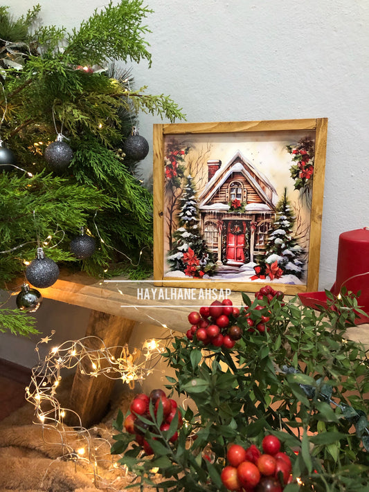Kış Evi Temalı Tablo