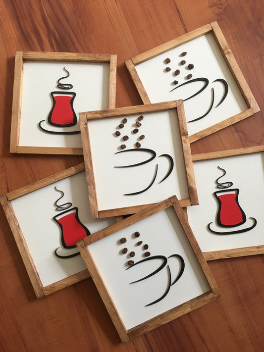 Çay Kahve Tablosu / Mutfak Tablosu 2’li