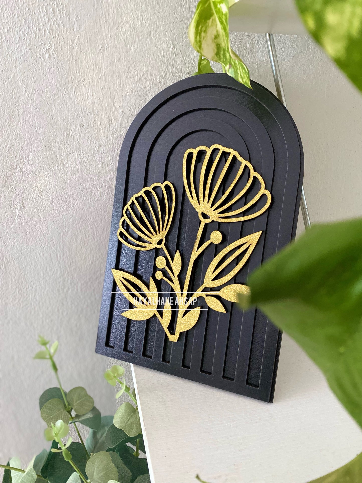 Flower Dekor / Gökkuşağı Ahşap Obje