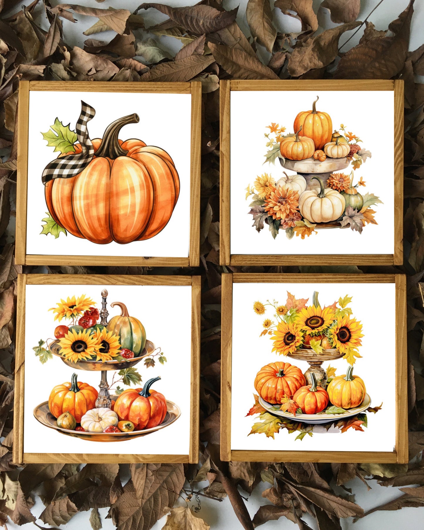 Ahşap Dekoratif Sonbahar Tablo / Adet