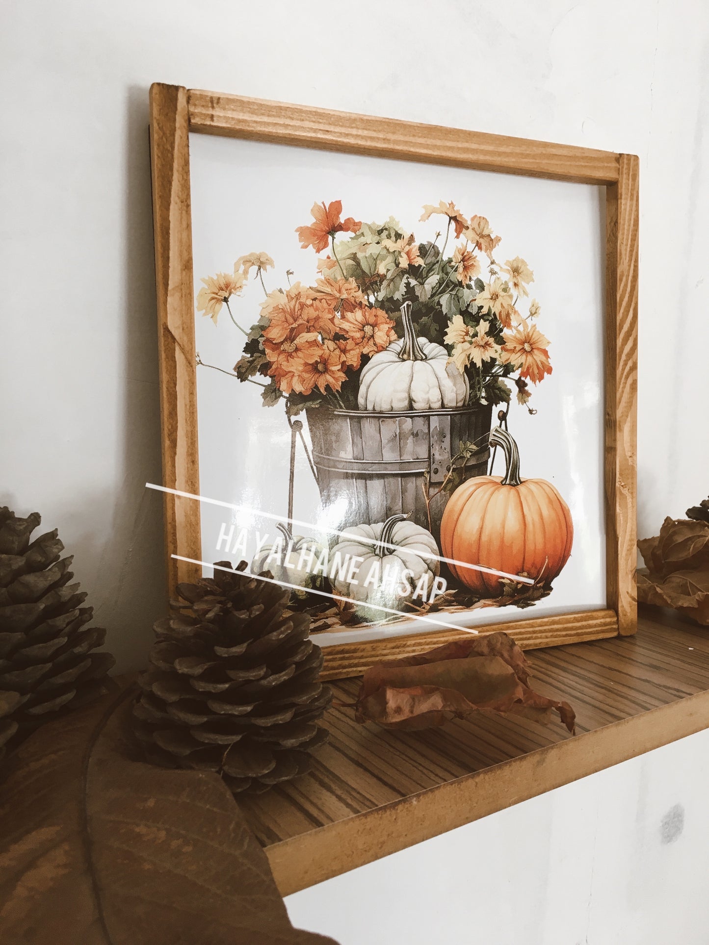 Ahşap Dekoratif Sonbahar Tablo / Adet