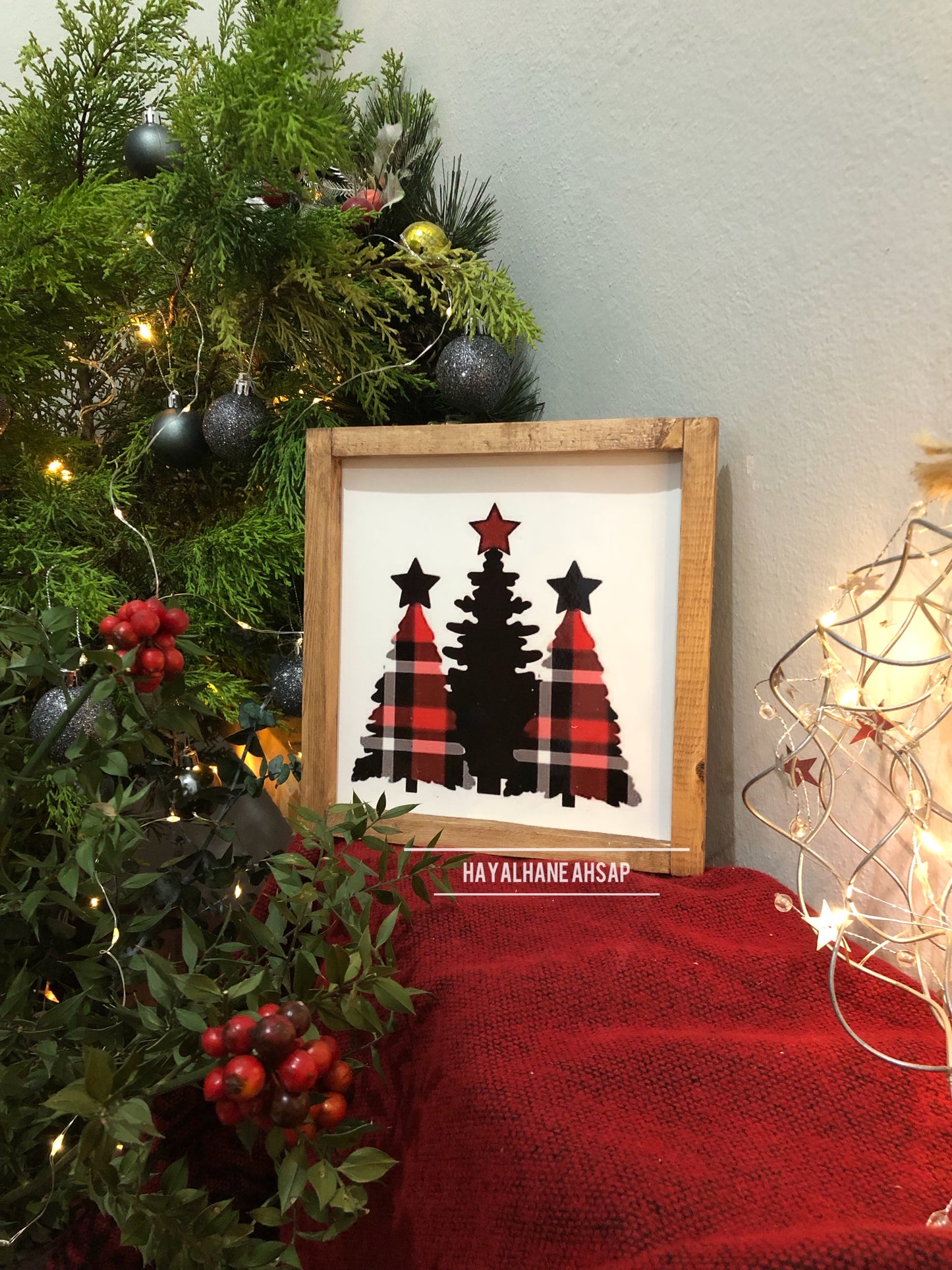 Çam Ağaçlı Tablo