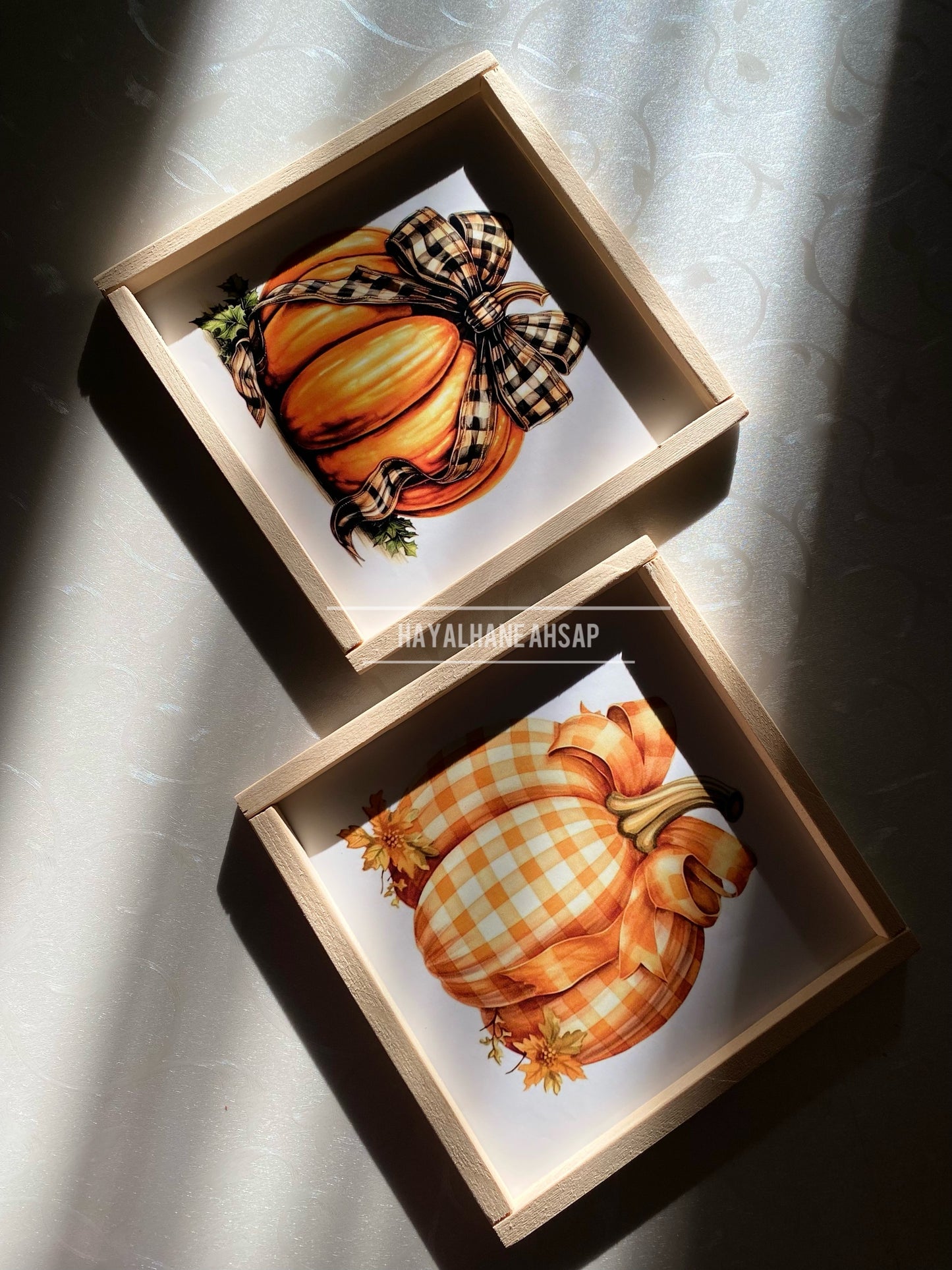 Sonbahar Kabak Tablo Seti