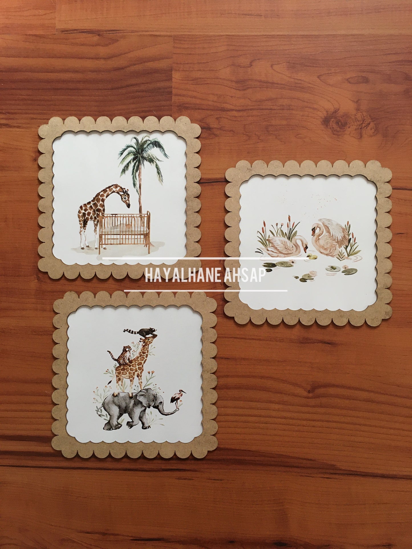 Çocuk Odası Dekoratif Sevimli Tablo Seti