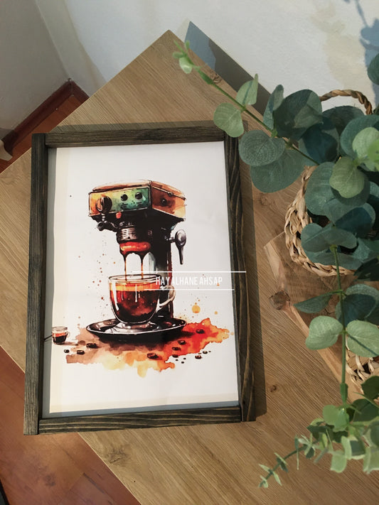 Kahve Köşesi Tablo / Kahve Temalı Tablo / Coffee Tablo