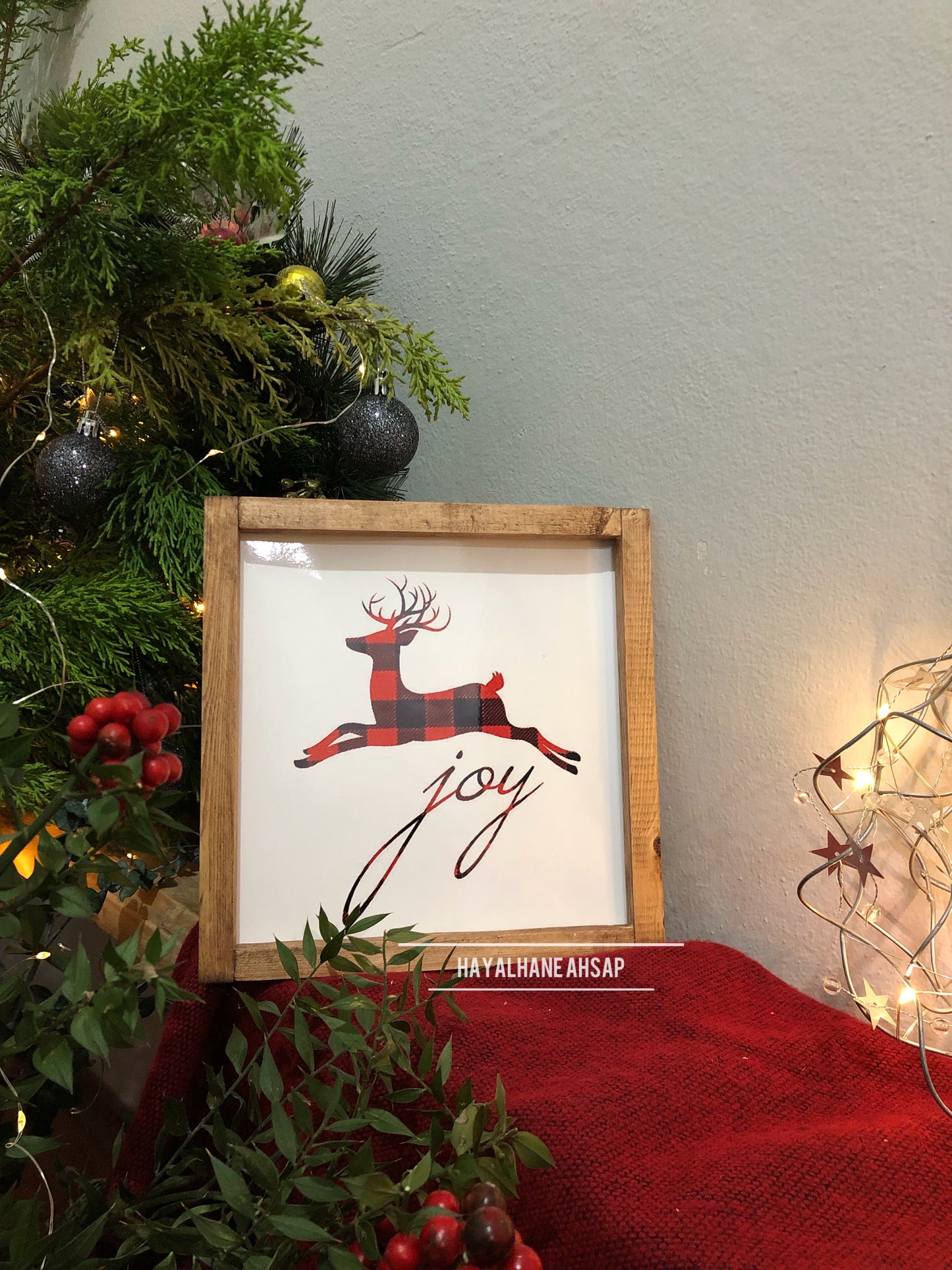 Yılbaşı Joy Geyik Tablo